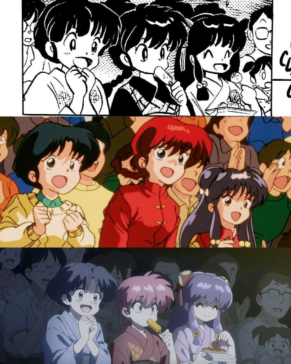 Retroanimes_'s tweet photo. Ranma over the years https://t.co/eOZrMG8BM5
