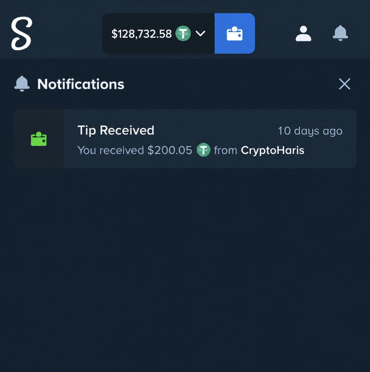 Crypto__Haris's tweet photo. Who wants to receive $200 in Stake Tip?

Yesterday I sent tip to 10 people.

Today I will send $200 Tip to 20 people who will comment their Stake username 👇 https://t.co/KcNsXSERuF