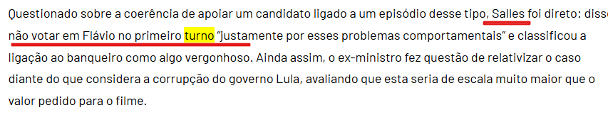 con_puella's tweet photo. @silvana_barreto @kimpaim @taoquei1 vamos voltar termo e nos perguntar 'por quê Salles não é apoiado?"
Ele foi contra a escolha do Bolsonaro pelo Flavio, falou no Br Paralelo que Bolsonaro foi Fouxo, fez camanha em prol do amoedo e assim vai. Criticou Flavio pelo Vorcaro, mas nikolas, ai é ok
Salles era do novo https://t.co/miL7gmozEk