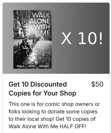 tommy_stella's tweet photo. Just added a new reward tier for comic shops! https://t.co/PzNOQR9JBU