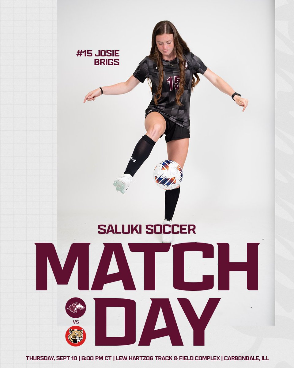 SIU_Soccer's tweet photo. Game day is calling β‘οΈ
πΊ https://t.co/KCKH7AjE6L
π https://t.co/jbQ0iTD8no
#Salukis | #MarronMade https://t.co/G8CKlza497