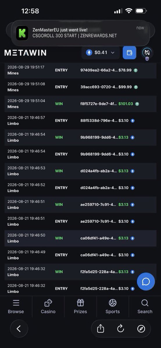 starnutss's tweet photo. @Ministerr @MetaWin I’ve been loosing retardedly on metawin tbh. would really use this to get back on my feet’s 🙏😭

🆔 SaltyDegen https://t.co/jw9bKWarch