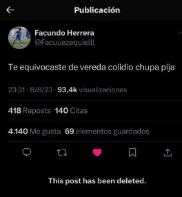 Expefutbol's tweet photo. jaskdjdask cuando river quedó eliminado con Internacional en 2023 el CHAD tiró este tuit. https://t.co/P6r2hPADwZ