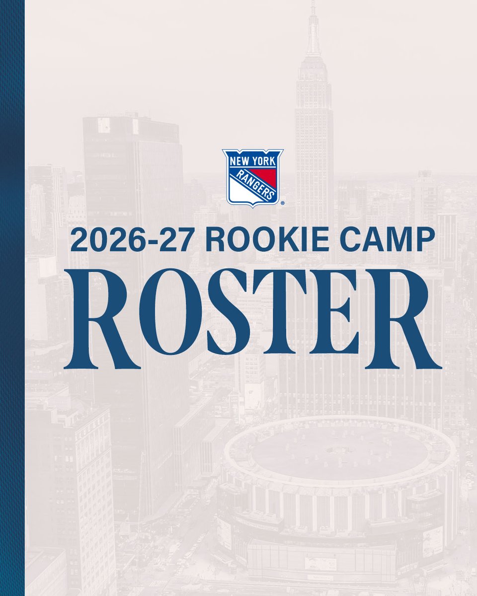 NYRangers's tweet photo. Our Rookie Camp Roster is here! https://t.co/q2T9TZ6aE9