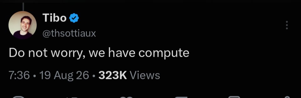 BigDevToast's tweet photo. @bridgemindai Don't worry guys, we have the compute though.... Right? https://t.co/YfmVxUz619