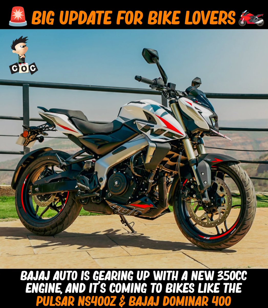 ColleenBaladejo's tweet photo. Bajaj Auto is preparing a new 350cc engine for bikes like the Pulsar NS400Z and Dominar 400. Leaked specs include 40. 6 PS, 33. 2 Nm, a 6-speed gearbox, and slipper clutch. Is this an upgrade or downgrade? https://t.co/EMCSv8EQGi