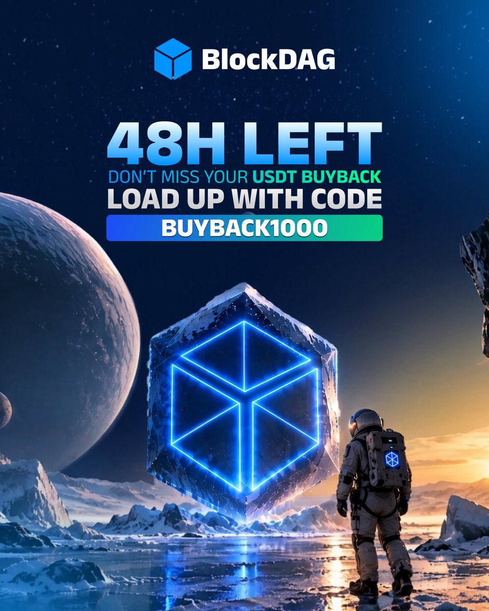 blockdagnetwork's tweet photo. 🚨 48H LEFT: DON’T MISS YOUR USDT BUYBACK—VIEW AND CLAIM NOW 🚨

🚨💰 48 HOURS LEFT: DON’T MISS YOUR USDT BUYBACK! 💰🚨

Your USDT Buyback balance is live on your Dashboard. Want more USDT behind your Buyback payout?💥 EASY! 👇

INCREASE YOUR USDT PAYOUT HERE. 👈

The steps could not be simpler:

1️⃣ Buy Legacy BDAG
2️⃣ Use “BUYBACK1000”
3️⃣ Get 4X your base allocation
4️⃣ Send to Buyback and build your USDT balance

Every additional Legacy BDAG you purchase puts more 💲💲💲 behind your Buyback payout.

Move now before the biggest Buyback bonus we have ever released disappears in only 48H. ⚡

👉 BUY LEGACY BDAG AT: $0.000000045
👉  BUYBACK PRICE: $0.04
👉  BONUS: 300% EXTRA BDAG
👉 TOTAL: 4X your base allocation
👉 CODE: BUYBACK1000
👉 TIME LEFT: 48 HOURS

💥 EVERY LEGACY BDAG PURCHASE IS BACKED BY A VISIBLE USDT BUYBACK VALUE—CHECK YOURS AND BUILD YOUR PAYOUT HIGHER. 💥

Let's GO! 🚀

#BlockDAG #BDAG #BUYBACK1000 #USDT #CryptoBuyback #Web3 #Crypto