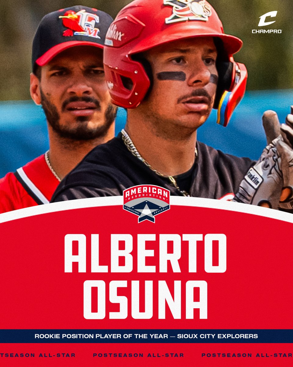 AA_Baseball's tweet photo. Alberto Osuna (Position) &amp; Ryo Kohigashi (Pitcher) are the 2026 AAPB Rookies of the Year! https://t.co/1uzPJcjy2f