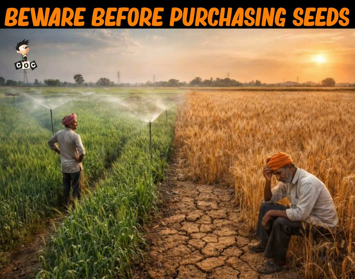 EverettPen2e's tweet photo. Before buying seeds, check local farmer experiences, soil, water, climate, and consult agriculture officers. Social media “high-yield” claims may not work on your land. Choose seeds based on reliable local guidance. https://t.co/KfE201UFWL