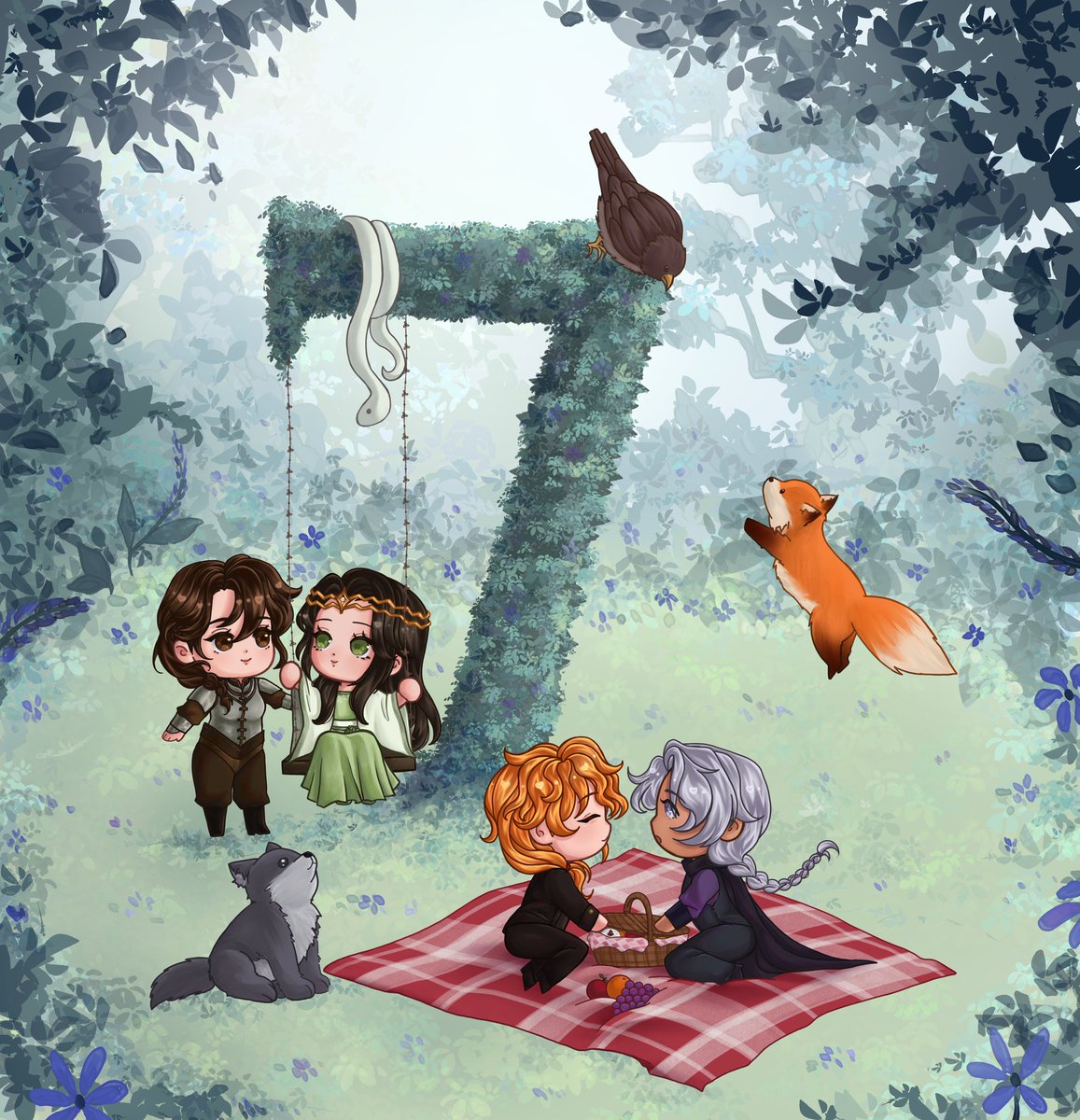 Hexium_Offcial's tweet photo. Just SEVEN days until the release of The Hexium book 2 Legend of the Fox!!!

Today's adorable count down art is brought you by @rosietearz 

#DiaLix #TheHexium #EmRya https://t.co/N0LbaJiNUY