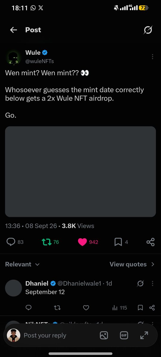Desmond_Crypto2's tweet photo. @onlyweb3chef @wuleNFTs Done

0x25eDEb851E8A9f6ac5dB9B594377Ab6deD9C7C56 https://t.co/5LI1UvWXvw