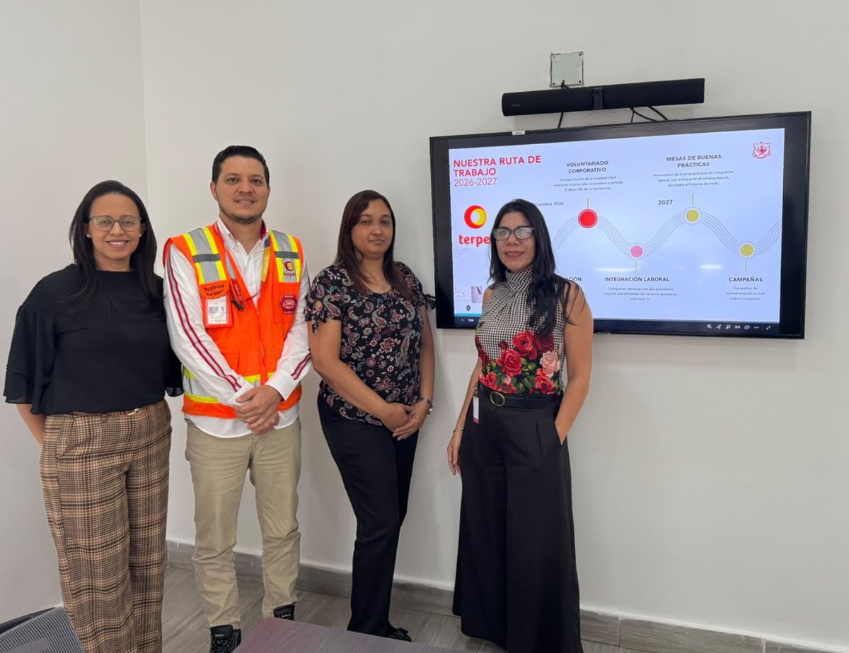 integra_rd's tweet photo. Avanzando junto a Terpel República Dominicana  en la construcción de nuestra ruta de trabajo conjunto para los próximos meses y 2027.

Esta jornada nos permitió definir acciones concretas que incluyen jornadas de sensibilización en inclusión laboral para sus colaboradores, participación en las Escuelas Integra e  inserción laboral de nuestros candidatos.

Agradecemos al equipo de Terpel por su compromiso y por apostar, con acciones concretas, a la construcción de espacios de trabajo más inclusivos.

Cuando las alianzas se convierten en acción, las oportunidades se multiplican