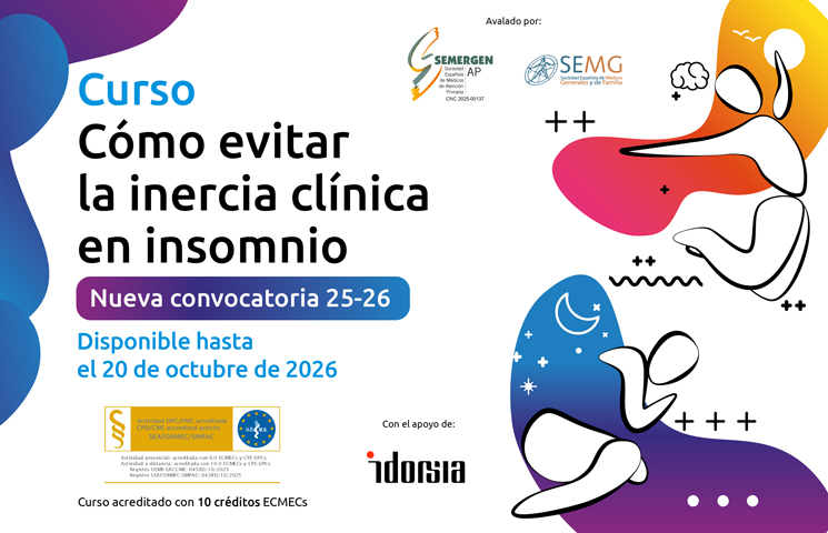 SEMERGENap's tweet photo. 💤CURSO. Cómo evitar la inercia clínica en insomnio
📆Sólo hasta el 20 de octubre de 2026
📺Modalidad: Online.
Accede: https://t.co/LMPjLnq9hp
#InerciaClínica #Insomnio https://t.co/zPVW1uA92S