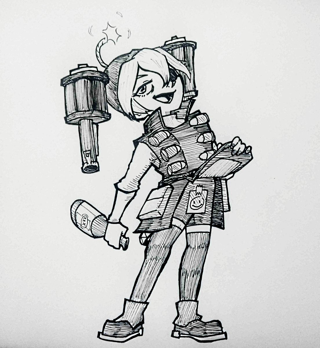 AjKorou_504's tweet photo. Demoman Teto doodle #KasaneTeto #Tf2 #TF2Demoman https://t.co/WEnvUh1Zwb