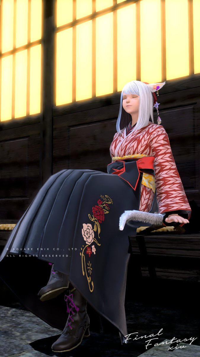 Saki_Edkm's tweet photo. おはようー
 #鼻黒ッテ #おはミコ #FF14SS https://t.co/MTL1jg1MSH
