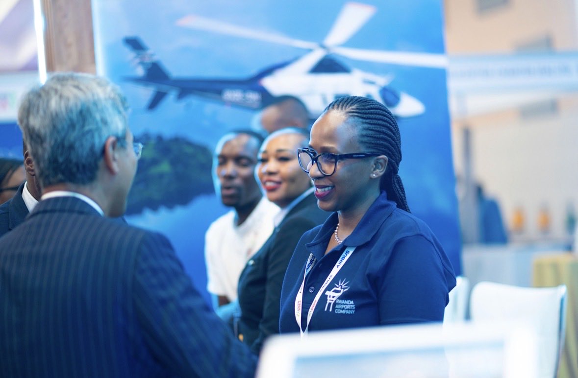 RwandaAirports's tweet photo. Behind every conversation today: The Future of Aviation, Now.
Day one at the Rwanda Pavilion is over. Thank you to everyone who came by to meet our team.
We're here one more day — Rwanda Pavilion, Sarit Expo Centre, Nairobi.
#AVAF26 #RwandaAirports #AviationAfrica https://t.co/d3ncdPwhGH