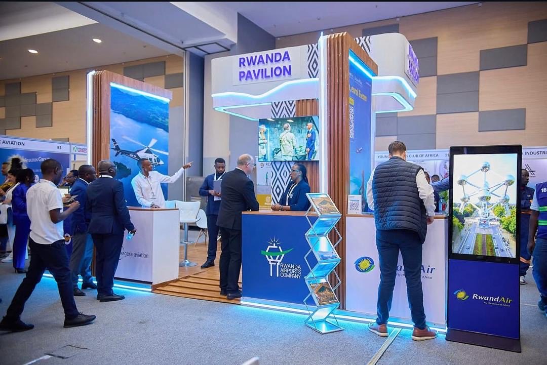 RwandaAirports's tweet photo. Behind every conversation today: The Future of Aviation, Now.
Day one at the Rwanda Pavilion is over. Thank you to everyone who came by to meet our team.
We're here one more day — Rwanda Pavilion, Sarit Expo Centre, Nairobi.
#AVAF26 #RwandaAirports #AviationAfrica https://t.co/d3ncdPwhGH