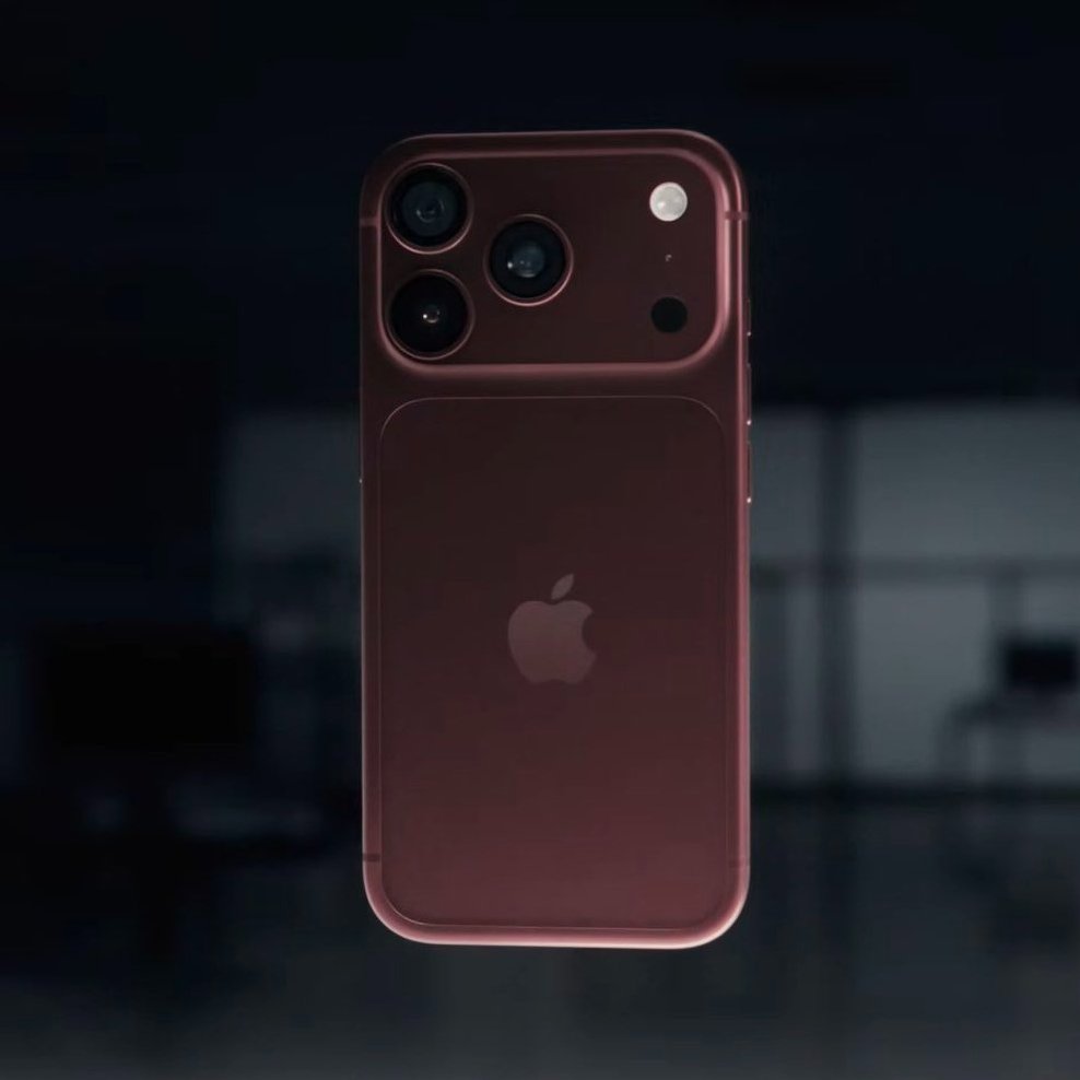 sboficial's tweet photo. ENTÃO TÁ... Design do iPhone 18 Pro é divulgado pela Apple. #AppleEvent https://t.co/p6eqGmVySp