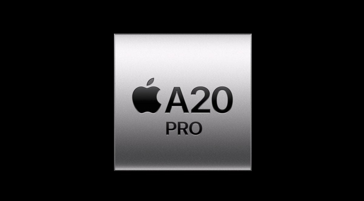 MKBHD's tweet photo. A20 Pro chip
- 2nm process node
- 6-core CPU
- 7-core GPU
- Doubled 32-core neural engine
- 50% more memory bandwidth https://t.co/zHpT1Eoysr