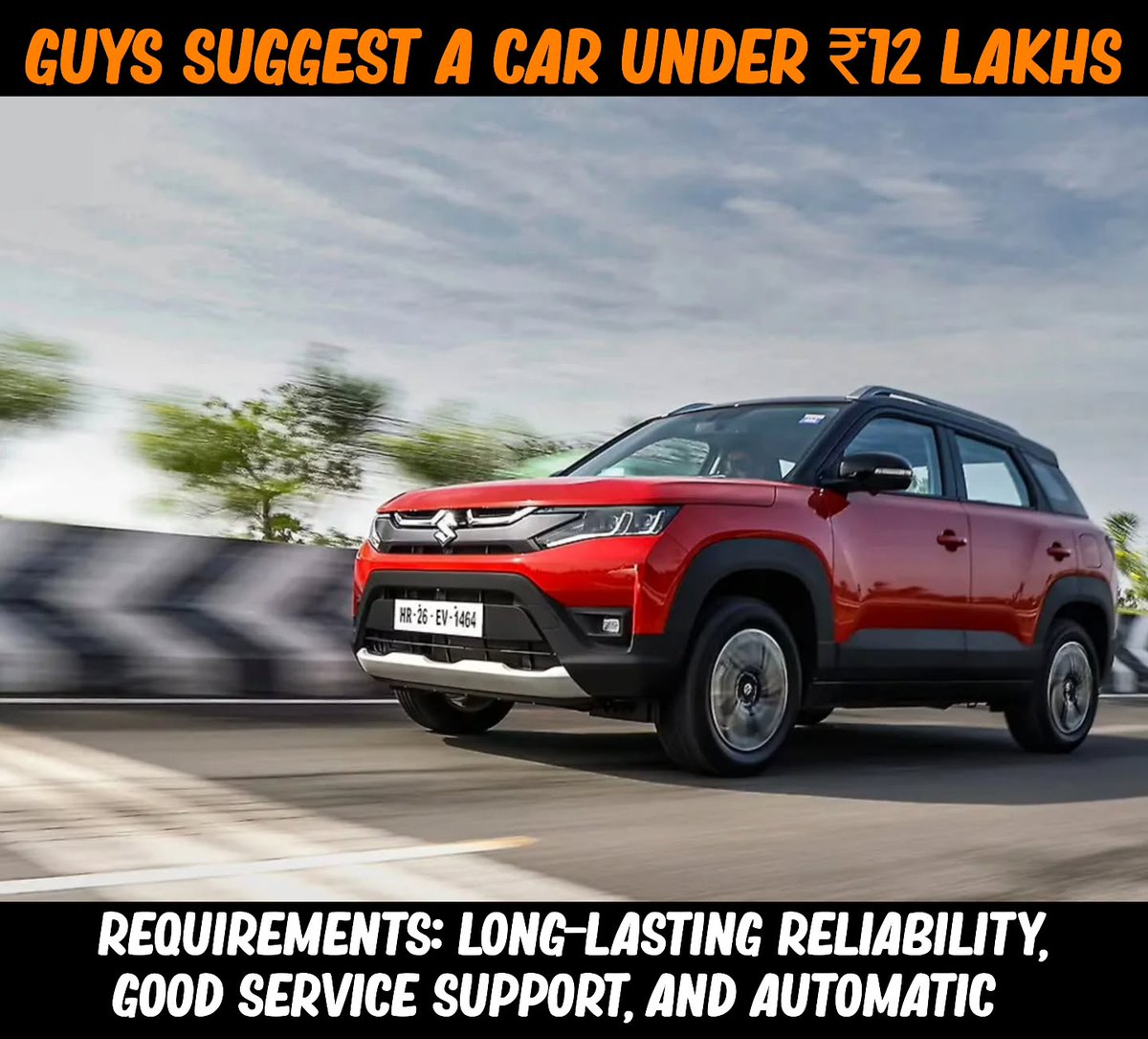 ElinorGoodseum's tweet photo. Guys, I need your suggestions. Looking for a car under ₹12 lakh for a follower. If you know or use any car in this budget, please suggest it. Also share your reviews—it will help others. Thanks in advance. https://t.co/1oMYLhYJD5