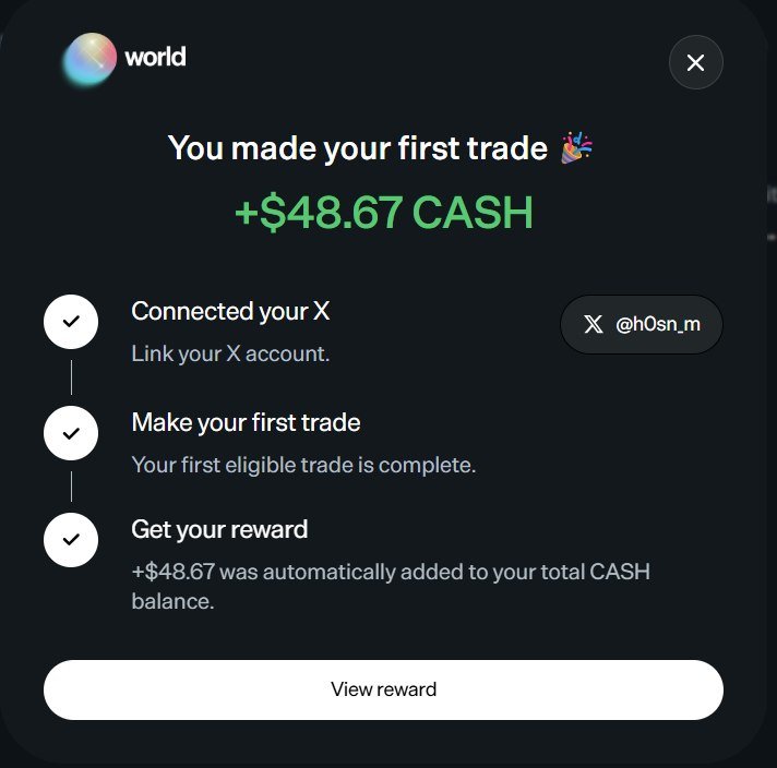 h0sn_m's tweet photo. thanks for the stimmy @world_xyz 💙

grab yours:
→ https://t.co/lwHVeYiinQ
→ connect SOL wallet
→ link your X
→ first trade (<$5)

2 min, that's it. https://t.co/C79VE1wkta