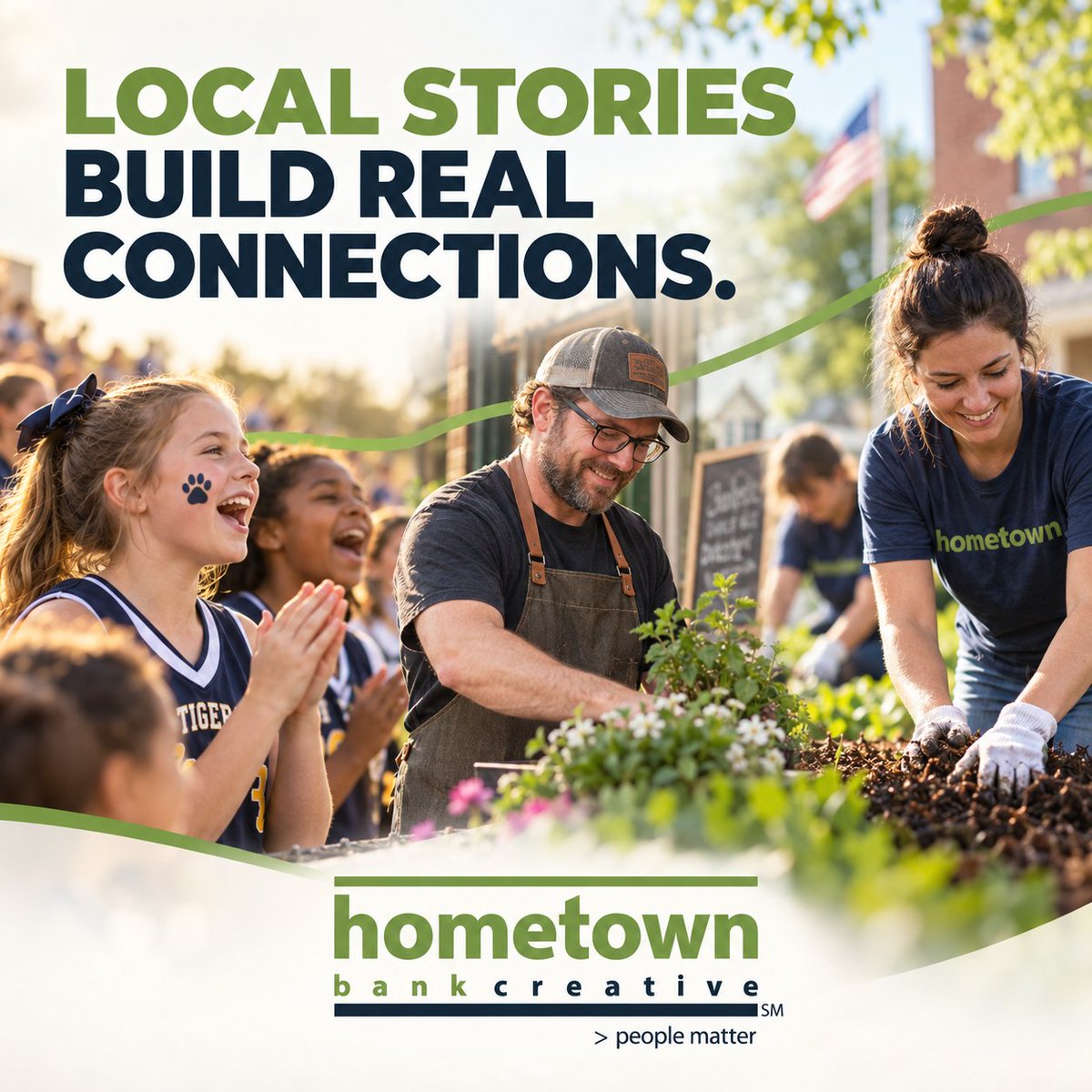 yourhbc's tweet photo. Polished content grabs attention, but local stories connect. 

Snapshots from football games, milestones, and team volunteering highlight your investment in the community. Don’t miss the stories right outside your door! 

#LocalMarketing #CommunityBanking #CreditUnionMarketing https://t.co/UKZT8yEqFA