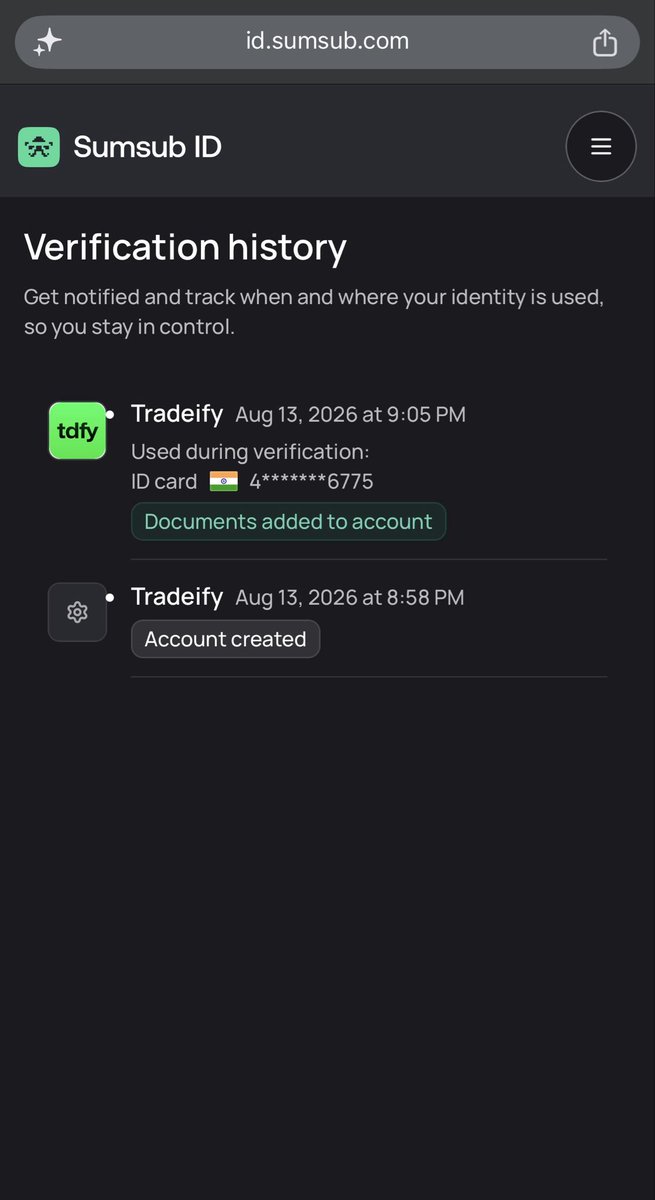 ej_harish's tweet photo. @BrettSimba, please review my case once more. Risk & Compliance keeps sending the same generic response, while you have publicly stated that the issue was alleged VM/VPS use during KYC.

I strongly dispute that. My Sumsub record shows iOS/Safari, Tradeify officially approved my KYC on Aug 13, and I am ready to redo KYC live on my physical device.

Please check my DMs and allow one proper manual review. If the VM/VPS allegation is incorrect, I request restoration of my account access and release of my $5,198.40 payout.