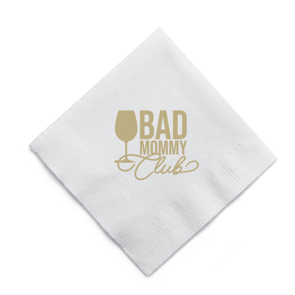 MerryAustgwm's tweet photo. Welcome to the Bad Mommy Club! These cheeky cocktail napkins are perfect for girls’ nights, wine nights, brunches, parties, and celebrating motherhood with sass. A fun gift for moms who know how to have a good time! https://t.co/jHtdYcMMwZ