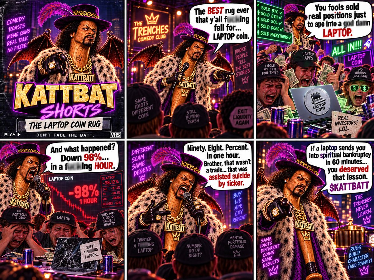 KattBatt_'s tweet photo. Y’all really didn’t see this rug coming?

$KATTBATT wasn’t playing that game today

Stay pimpin’ https://t.co/NWKXtBOdhe
