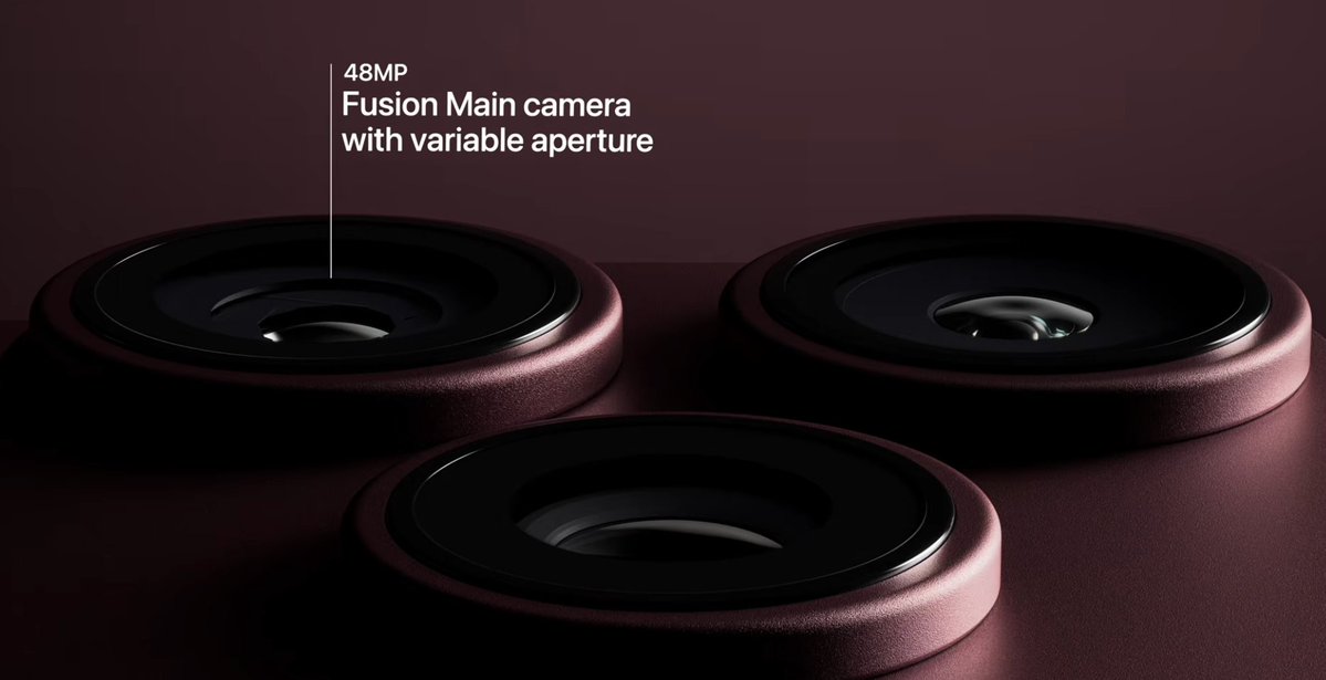 TrakinTech's tweet photo. Variable Aperture is coming on iPhone for the first time🔥

#AppleEvent #iPhone18ProMax https://t.co/RBYKK9LT8p