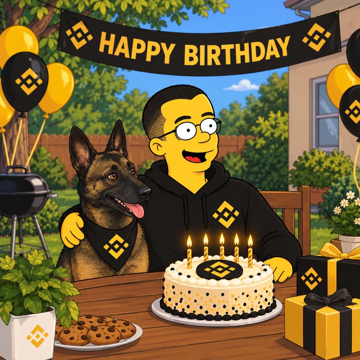 HomerBSC's tweet photo. Happy early birthday wishes to @cz_binance, we are wishing you health, happiness and more success as you cross a new chapter in your life ❤️ https://t.co/ipJAM7ZvO0
