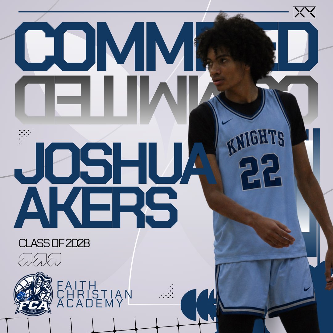 FCAKnightsHoops's tweet photo. COMMITTED TO FCA 🏀⚔️
@JoshuaAker24639 | Class of 2028
Joshua is officially committed to Faith Christian Academy Basketball for the 2026–27 season. Excited to welcome him to the Knights!
#FCAKnights #FCAKnightsBasketball #ClassOf2028 https://t.co/fYP3BfTBdU