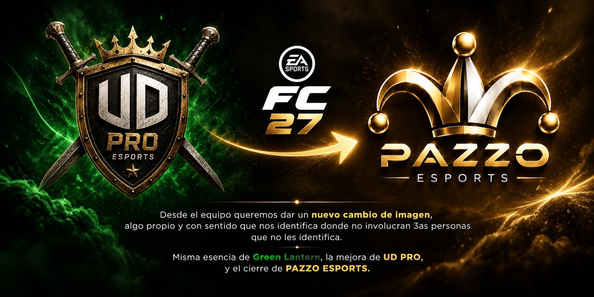 PazzoESPORTS's tweet photo. Iniciamos un nuevo tramo de temporada, con los mismos, pero diferente escudo, misma esencia. Pazzo ESPORTS. https://t.co/4vf0bBj2dH