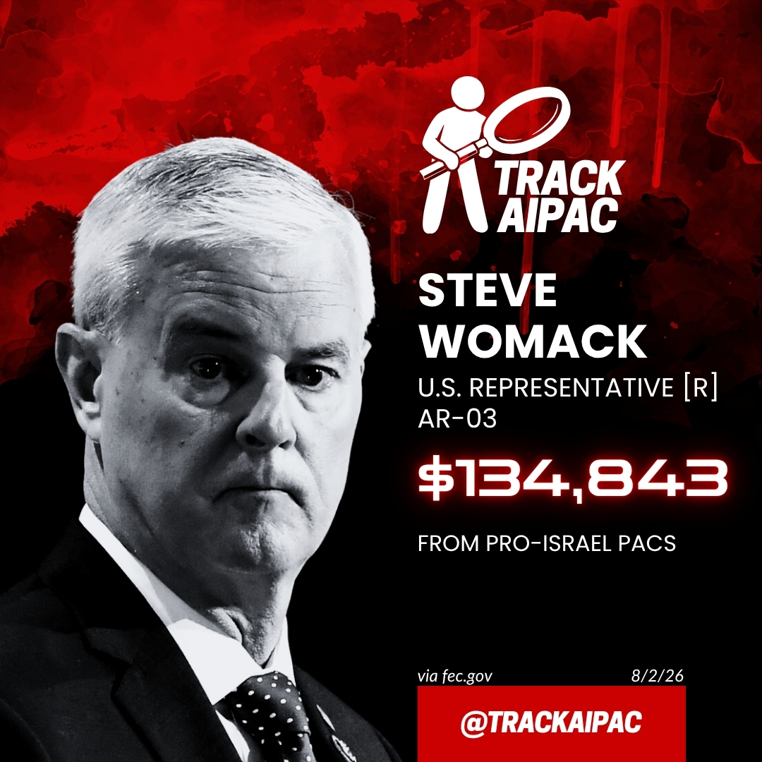 TrackAIPAC's tweet photo. @rep_stevewomack Steve Womack supports funneling billions overseas to fund forever wars for a foreign dictator while Americans struggle to afford basic necessities. It's time for change!

Vote @RobbRyerse for Congress in #AR03! https://t.co/hfYpdKeekD