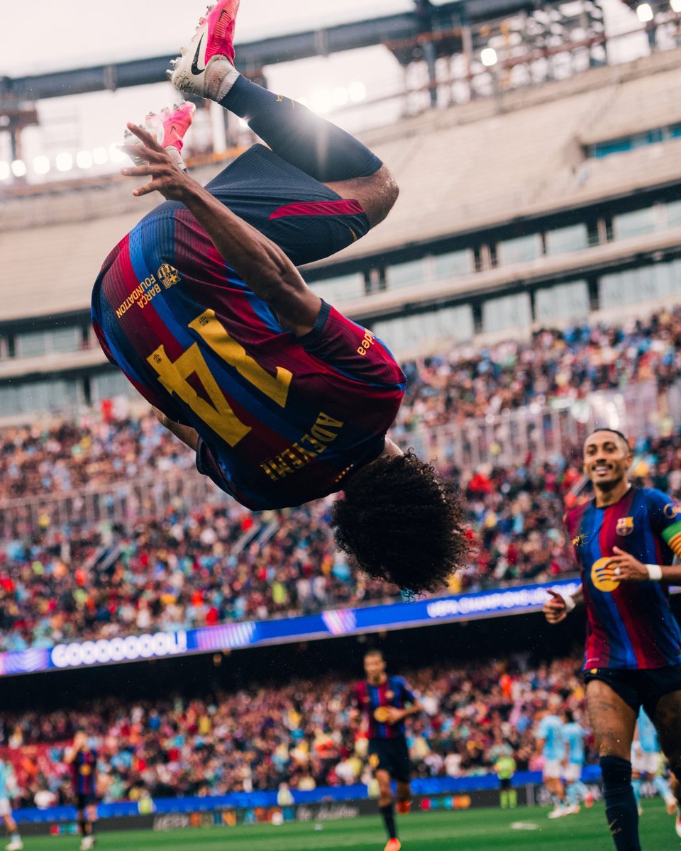 GBarca_'s tweet photo. Backflips at the Camp Nou are so back https://t.co/ZyWK0wDtqf