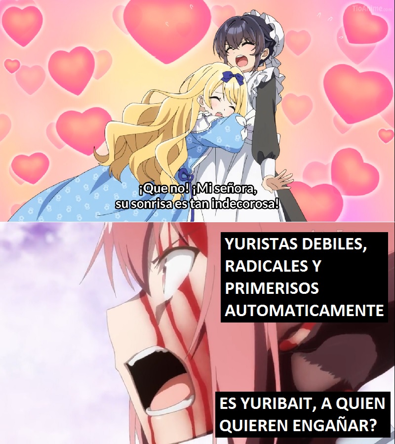 HECTORH0520's tweet photo. anime: heroine? seijo? iie, all works maid desu (hokori)
meme: yuribait
#heroineseijoiieallworksmaiddesuhokori #heroineseijoiieallworksmaiddesu #anime #memes #animeyuri #yuri #yuribait #GL #girlslove https://t.co/98gLm4pgOi