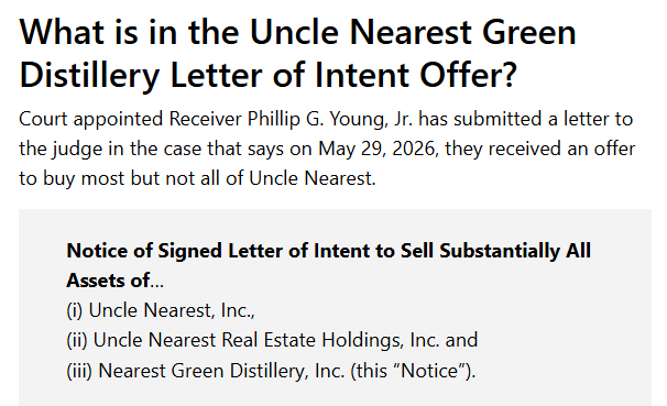 SniperFlow777's tweet photo. $EMBR Completed acquisition on NexGen2780 ^^ Who is currently in LOI/talks with Uncle Nearest Whiskey brand which was valued at 1.1B in 2024 and now roughly A $650m IN 2026 Per ongoing court records.

Only a 256M DTC and new CEO has already completed 3 revenue producing mergers in 3 months.

Absolutely ZERO dilution possible.
