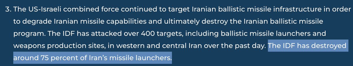 MarkAmesExiled's tweet photo. Here's the corporate media's favorite war experts at the ISW on March 9th, expertly claiming Israel-US had all but destroyed Iran's missile capabilities. 
To quote Rabbit in Winnie the Pooh: If Israel says so, then it is so; if it is so, then so it is! https://t.co/1Hq96LBx08