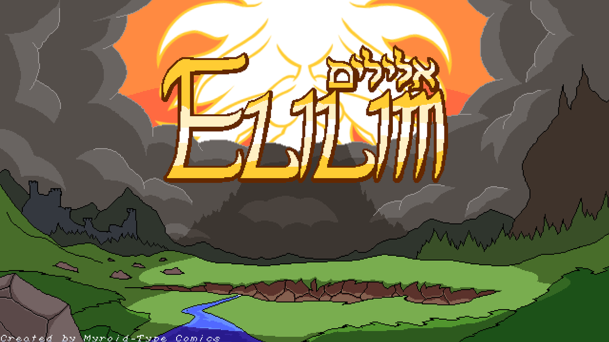 MyroidTypeArt's tweet photo. Title screen polish. Elilim is Hebrew for "idols", as in the second commandment kind. The game centers around one such false god and it's up to you whether you will obey her with self-sacrifice... or find another path. https://t.co/9ID1Bzvyum