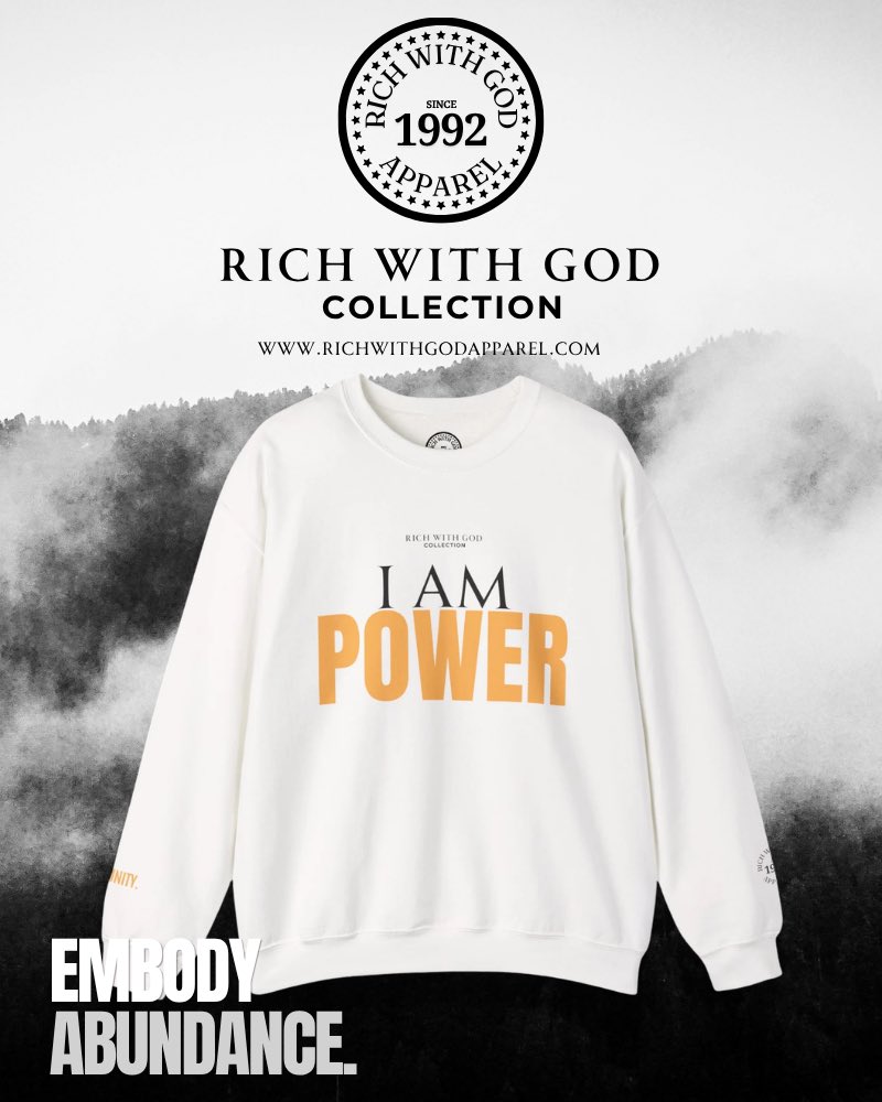 frequency5D's tweet photo. YOU Are Power

https://t.co/SRr4xLdZ5T 🔗

#richwithgodapparel #power #selfempowerment #crewneck #affirmations https://t.co/PRGGmNydRo