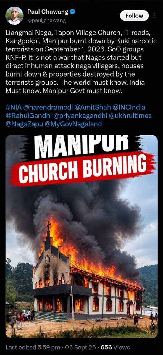 KapthangHaokip's tweet photo. Same modus-operandi, same victim. ! 

The lies and fake news have done enough damage, pease just stop. 

We've paid the price for your lies and fake narratives. 

@YKhemchandSingh @LokBhavManipur @KonthoujamG @manipur_police @INCIndia @saptagiriulaka https://t.co/QtIWvc8Fo3