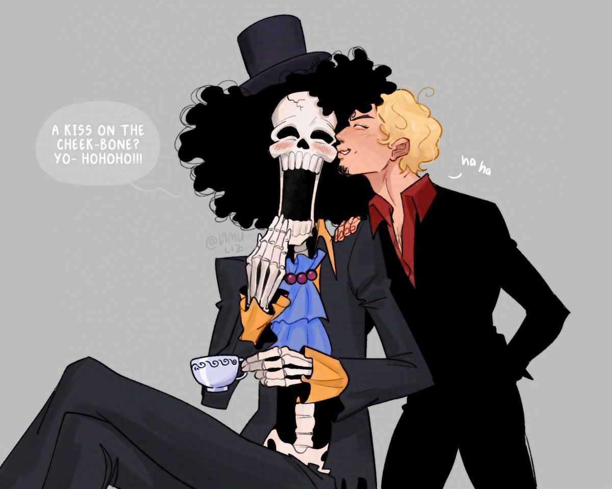 lamuliz's tweet photo. Sanji giving the straw hats a kiss ❤️ pt. 2 (1/2) #ONEPIECE〜 https://t.co/6ZQohwdNnz