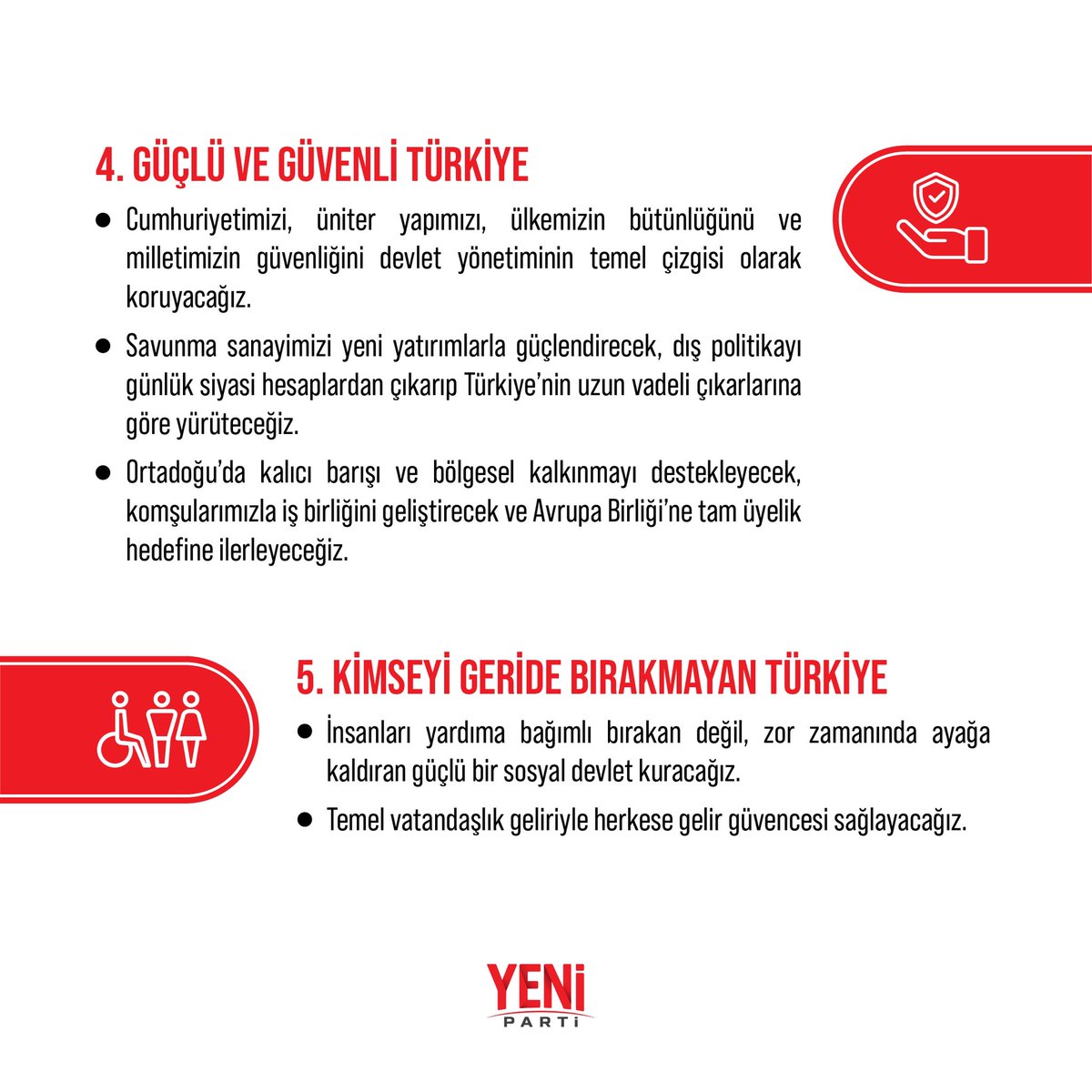 YENPartiYurtD's tweet photo. YENİ Partimizin Milletimize 7 Sözü! https://t.co/G9iXF4ALve