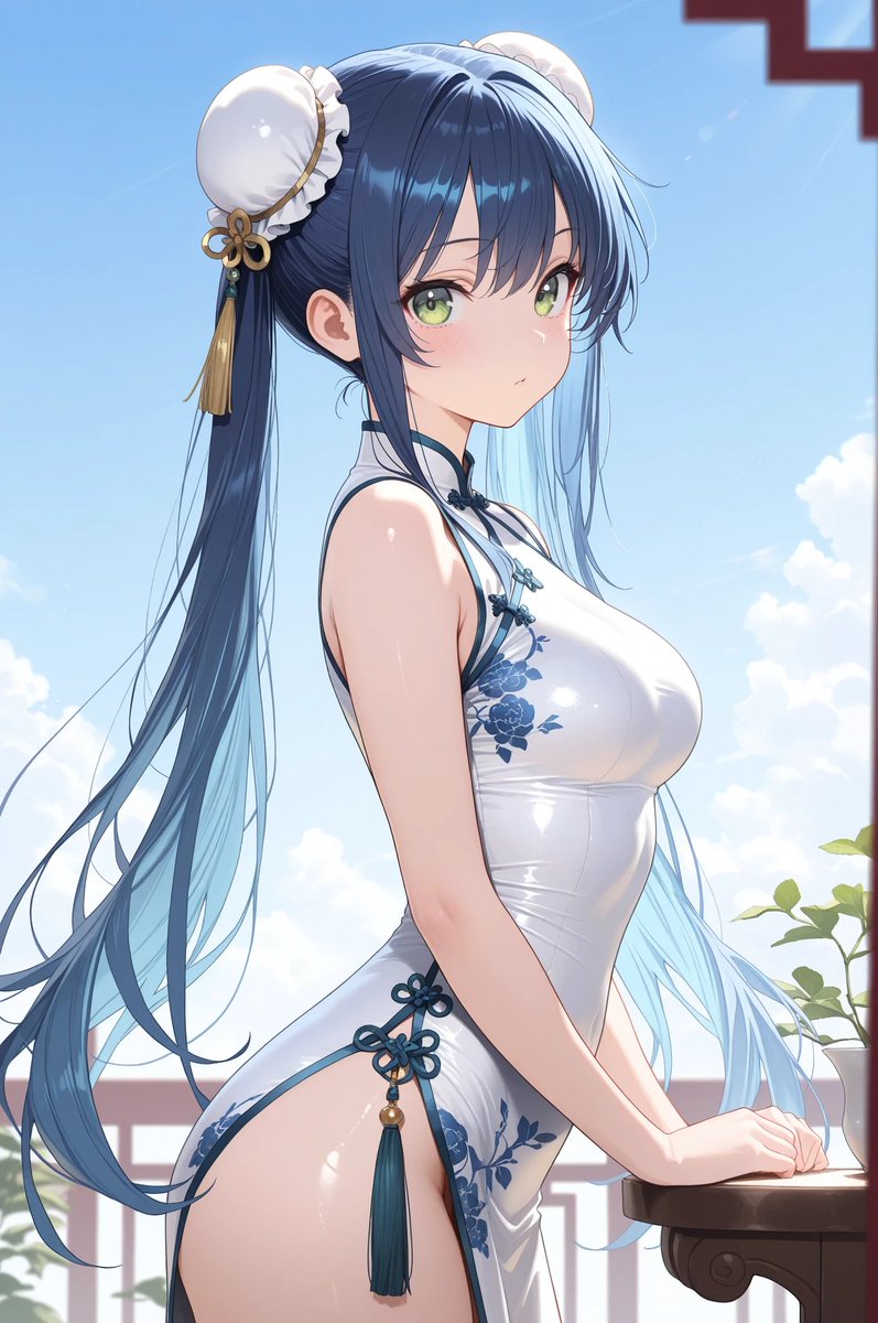 Yoyon_26548's tweet photo. おはよーございまーす！
今朝は何者でもないチャイナ娘♪

しかし快晴で爽やかな朝ですね☀️
このまま秋に突入…？ https://t.co/SKLtjx6KAF