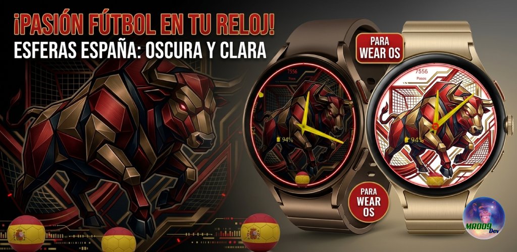 MR009Dev's tweet photo. España de día y de noche. 🇪🇸 Esfera analógica en rojo y dorado para Wear OS, con el toro como símbolo de fuerza y modo oscuro que ahorra batería. Compra única.

https://t.co/urgTwYU2Qv

#EsferaEspaña #RojoYDorado #WearOS #EsferaReloj #15sep #Reloj #España #PP #Vox #15sept https://t.co/8oEczygSCL
