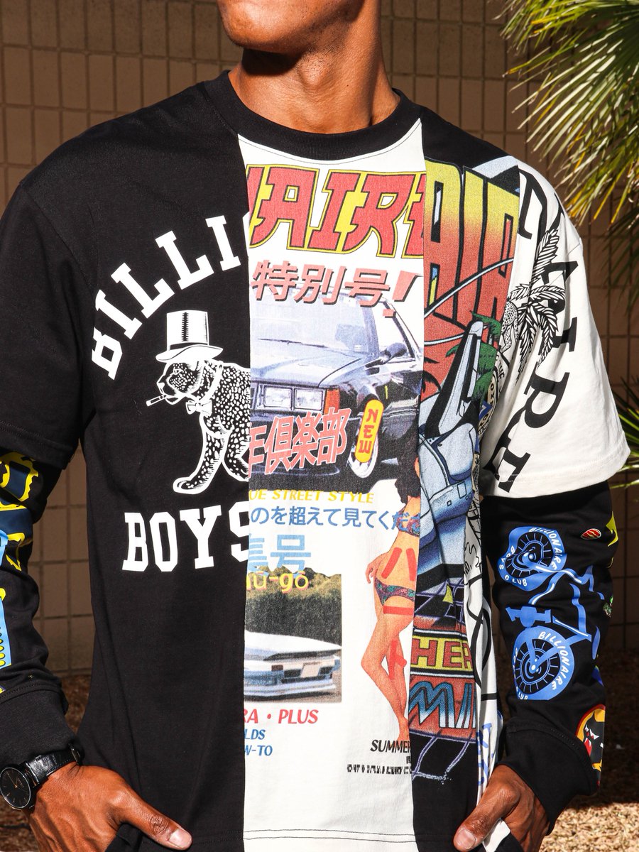 Karmaloop's tweet photo. More graphics. More BBC. 🚀

The Original Long Sleeve Shirt is available now at Karmaloop.🛒
https://t.co/PfC5F4qYom https://t.co/kCOBmpKWyk