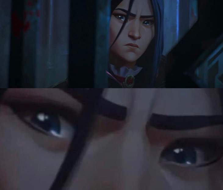 exvampirez's tweet photo. i didn´t notice but caitlyn tears up when she walks past vi´s old cell https://t.co/mGJFyEj0Zk