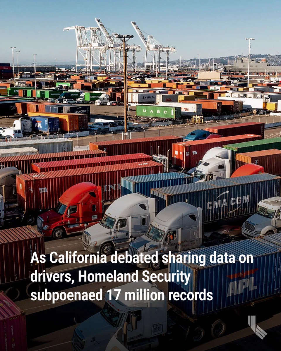 Trucks line up to enter a Port of Oakland shipping terminal in Oakland on Nov. 10, 2021. Photo by Noah Berger, AP Photo