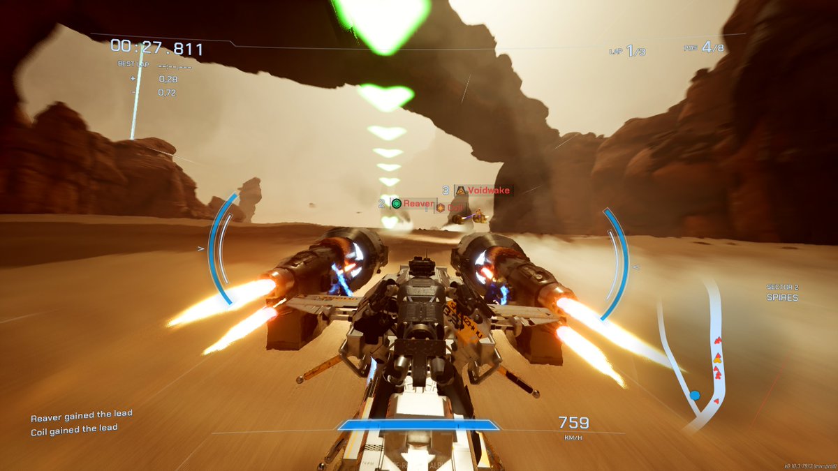 RadekDubisz's tweet photo. Fajna gierka, która z miejsca przykuła mój wzrok na PAX West - @AscentRivals. W założeniu pod racing with guns - chodzi o zajęcie pierwszego miejsca, ale można to osiągnąć skillem kierowcy albo strzelca. Do tego wszystko jest możliwe, bo na końcu wyścigu otwiera się ascention zone - arena, w której mamy praktycznie deathmatch. Całość turbo indycza - wyhaczyłem tę grę w ramach indie incubator, studio @GENUNGames tworzy paru gości z Seattle. Pograłem na evencie, dostałem dostęp do playtestów i wciągnęło mnie mocno. Warto obserwować i sprawdzić - tutaj: https://t.co/RWJi1JKGgh