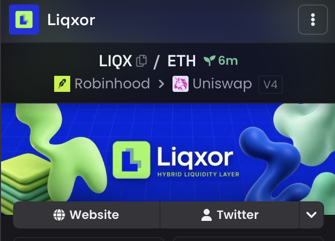 UseLiqxor's tweet photo. We just updated our Dexscreener profile

https://t.co/iwrxIT7BPw

We are deploying mainnet contract for Liquidity protocol now

Phase 1. Guarantor and Depositor contract

Phase 2. Order Book DEX deployment (DOD)

Phase 3. Easy listing protocol for our Order Book Dex

Phase 4 Auto Market Making protocol for our DOD (Decentralized Order Book)